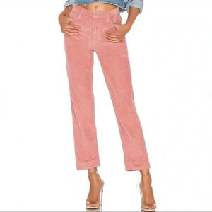 GRLFND Helena pink corduroy pants in last rose